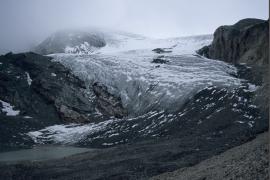 Extrémité de la langue du Glacier de Gébroulaz en 2006
