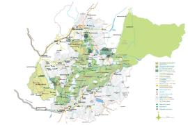 Carte de présentation du parc national de la Vanoise