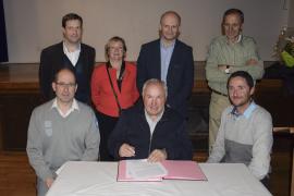 vue de la signature de la convention