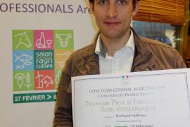 Mathieu Michau, éleveur à Bourg-Saint-Maurice et lauréat du concours national 2015