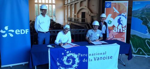 Signature convention de partenariat PNV et EDF Hydro Alpes - 11 10 2023