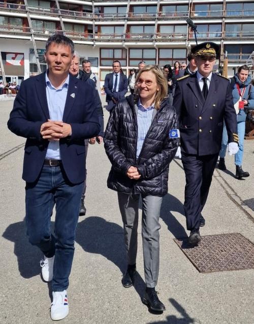 Agnès Pannier-Runacher - 20 mars 2025 à Bourg-Saint-Maurice - Photo ville de BSM/Les Arcs