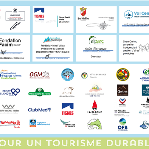 Signataires Déclaration tourisme durable - 17 octobre 2024