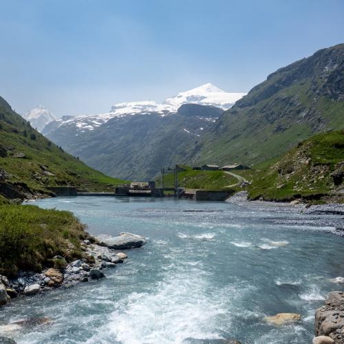 Prise d'eau (à vocation hydro-électrique) sur le Doron de Termignon