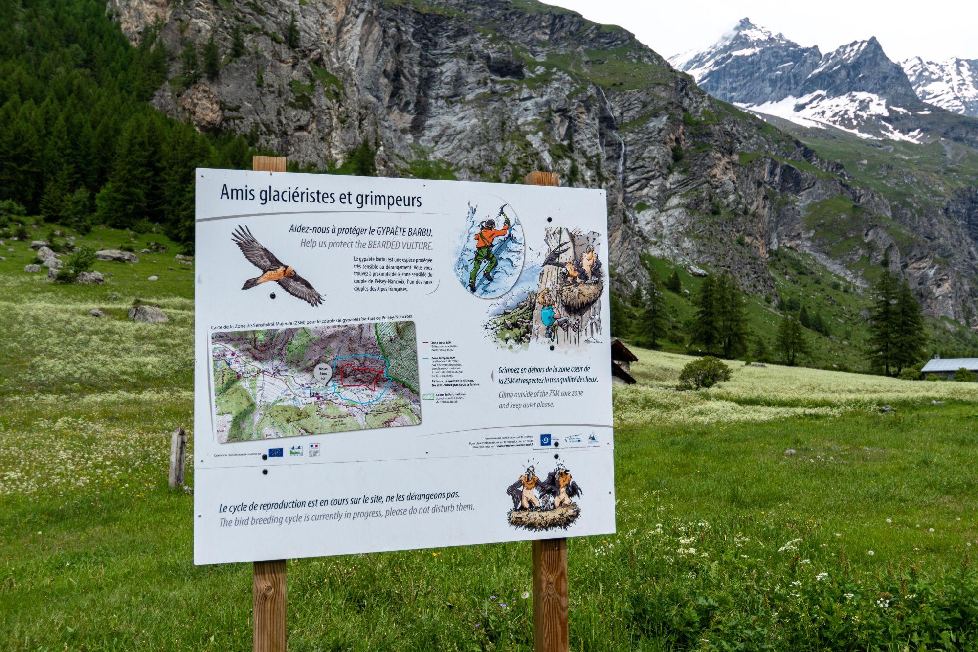Panneau Zone de sensibilité majeure