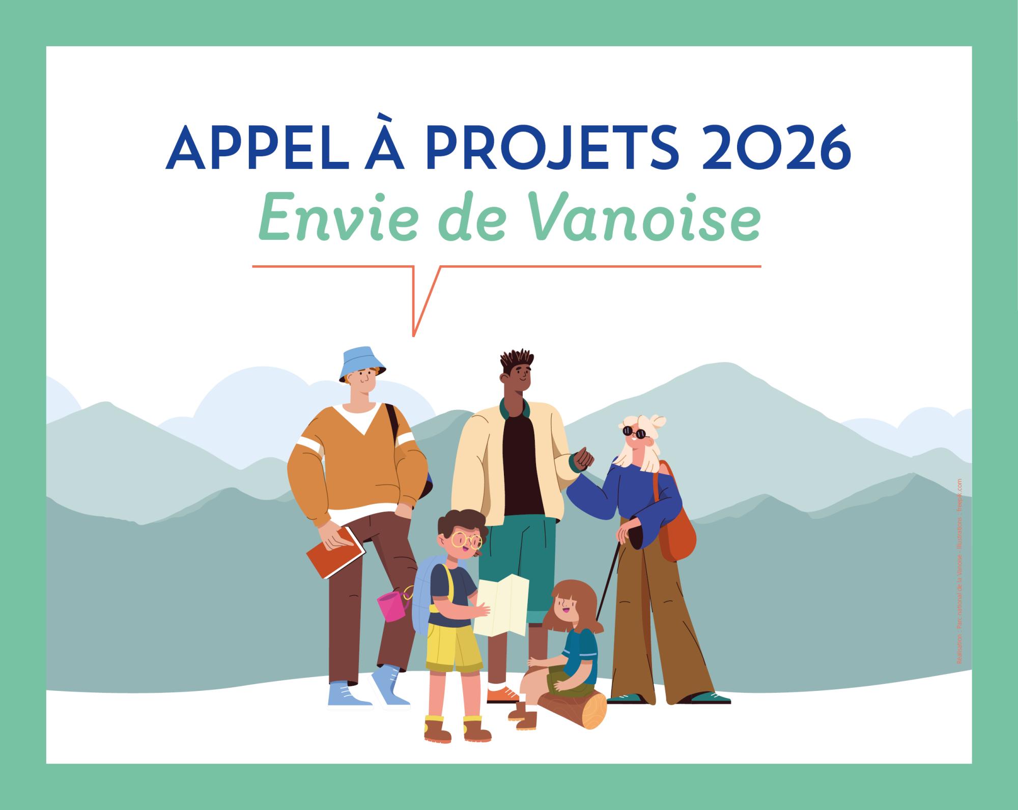 Illustration appels à projets Envie de Vanoise 2026