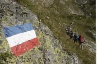 Balise matérialisant une limite du cœur du Parc