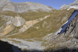 Vue d'ensemble de la montagne du Saut © Parc national de la Vanoise - Vincent Augé