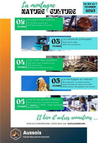 La montagne Nature-Culture_Aussois - affiche de l'évènement