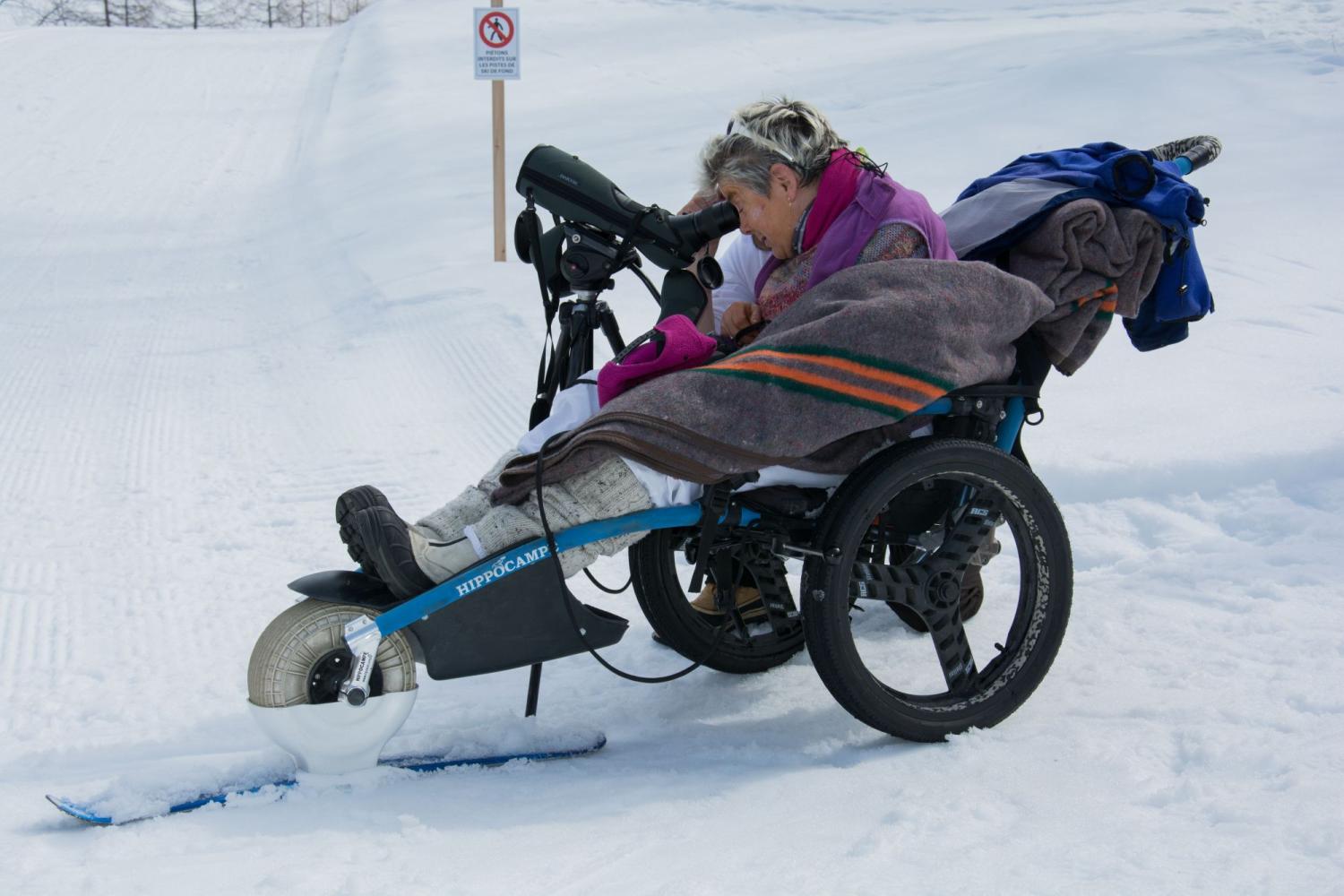 Fauteuil roulant tout-terrain hippocampe