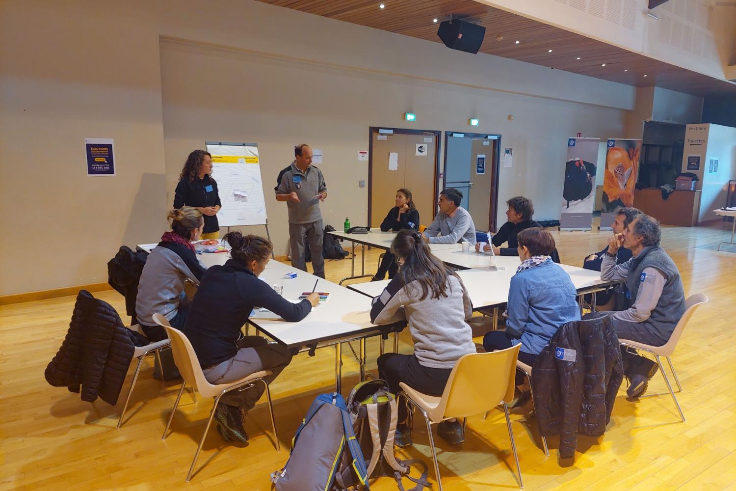 Séminaire réunissant l'équipe des agents du Parc national de la Vanoise