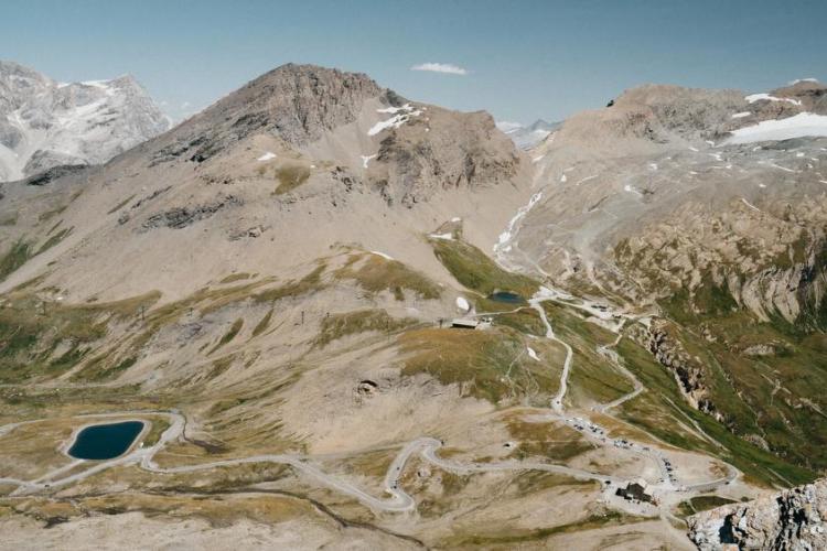 Vue depuis le Col de l'Iseran en été - Vue depuis le Col de l'Iseran en été